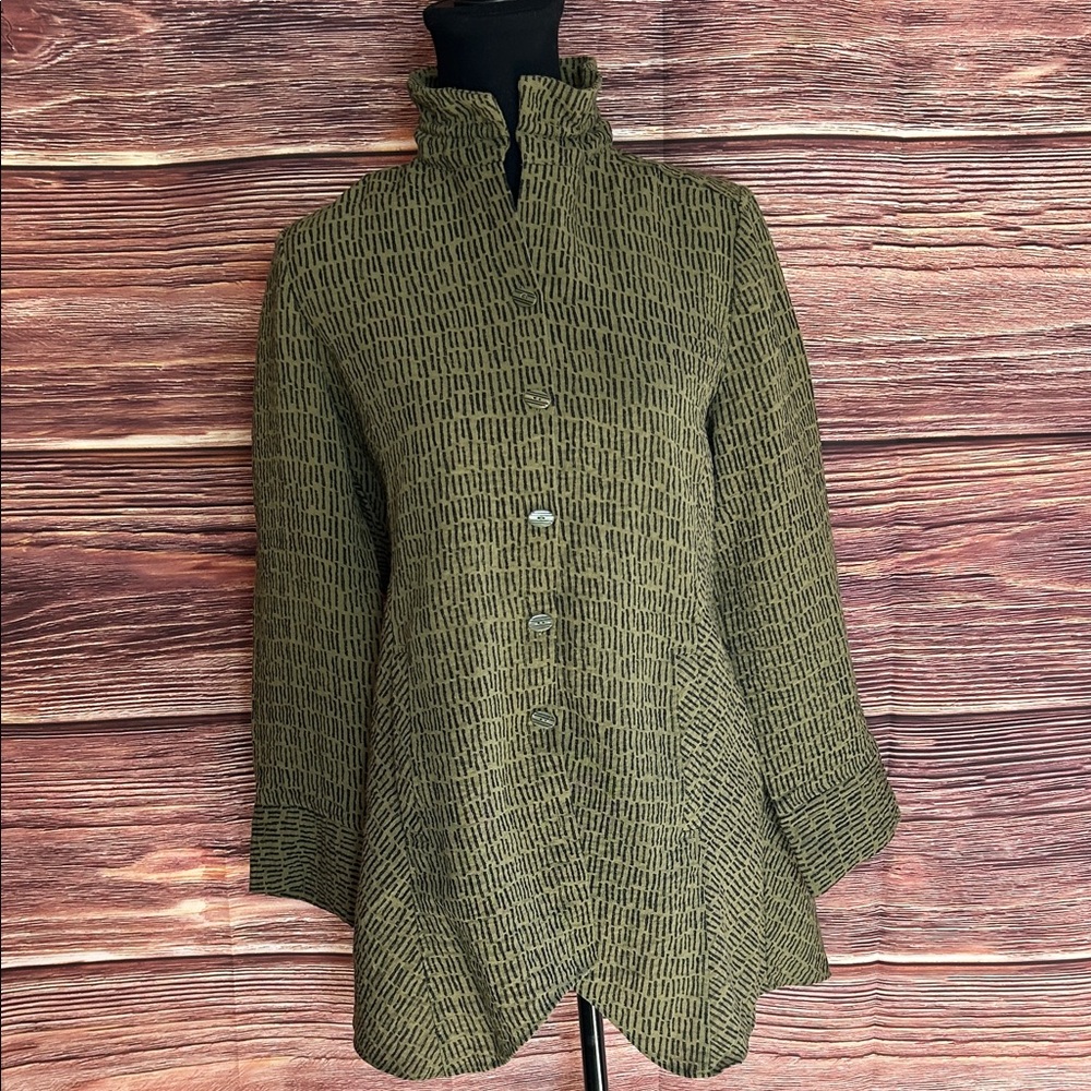 Habitat Olive and Black Textured Jacket | Size Small